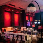 Black lampshade / chandelier