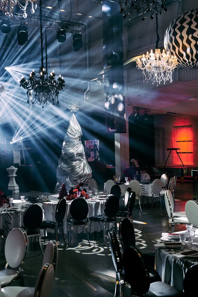 Crystal black chandelier