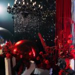 Crystal black chandelier