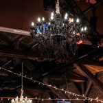 Crystal black chandelier