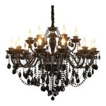 Crystal black chandelier