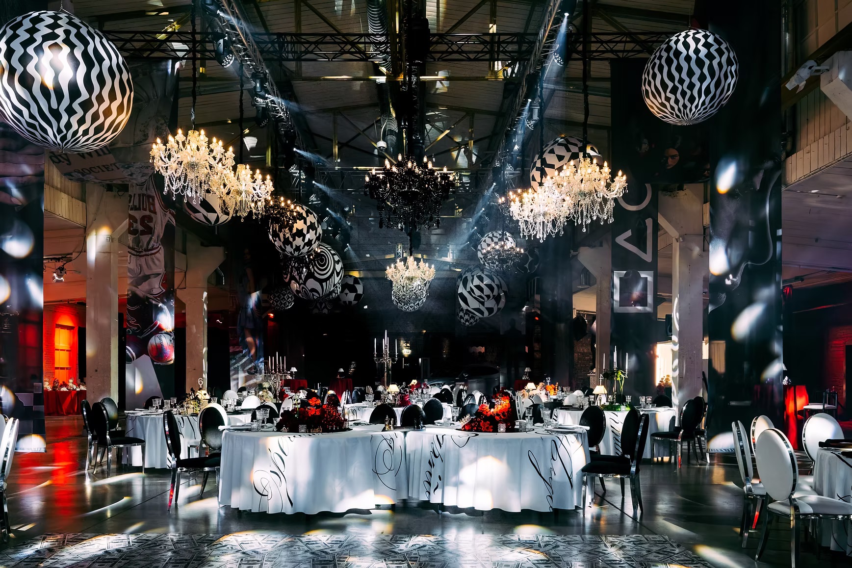 Crystal black chandelier