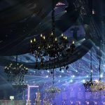 Crystal black chandelier