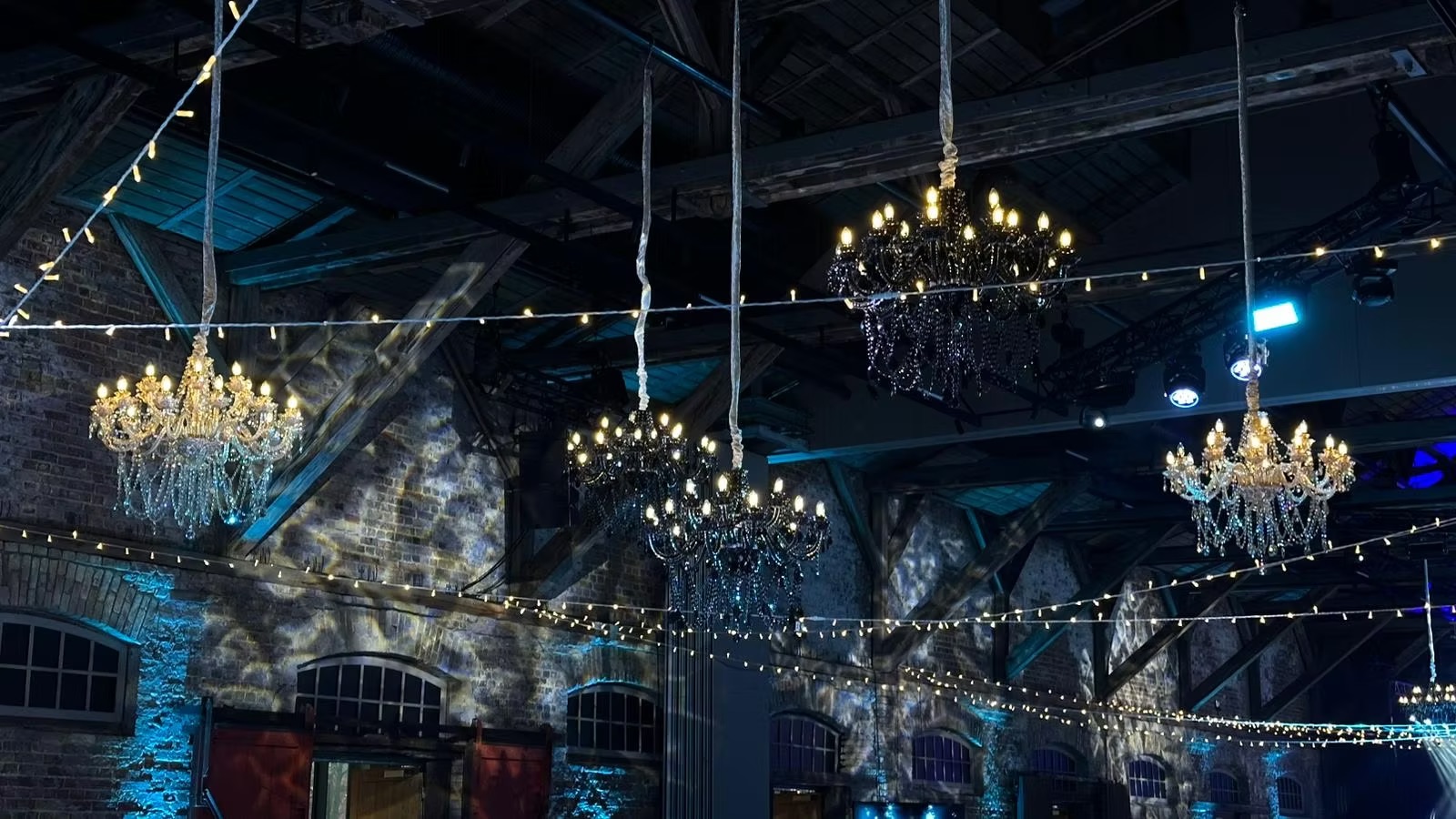 Crystal black chandelier