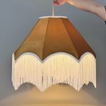 Gold lampshade / chandelier