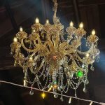Crystal gold chandelier