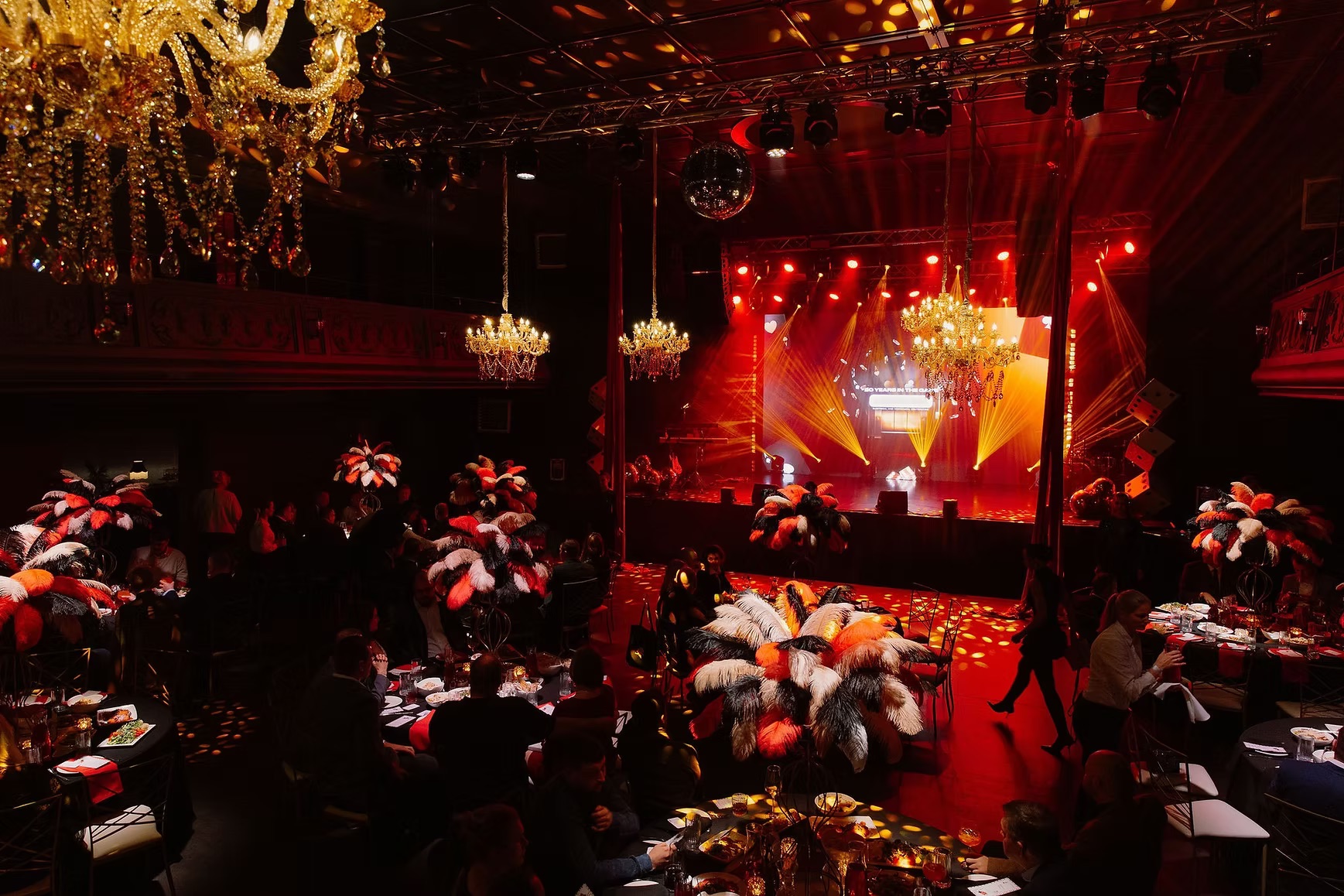 Crystal gold chandelier