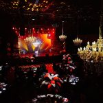 Crystal gold chandelier