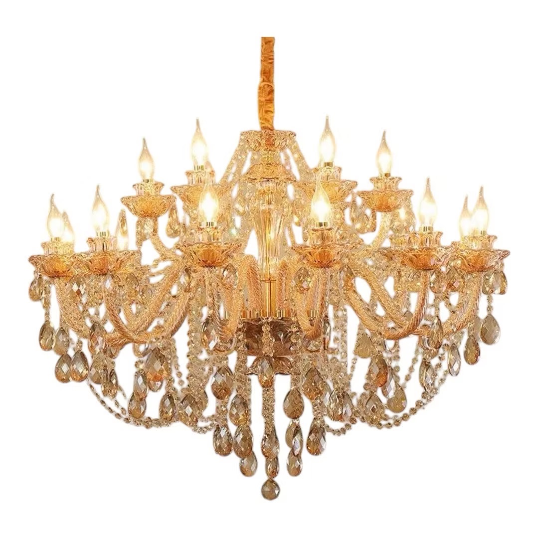 Crystal gold chandelier