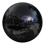 Black inflatable balloons