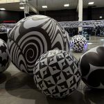 Black and white inflatable balloons (various)
