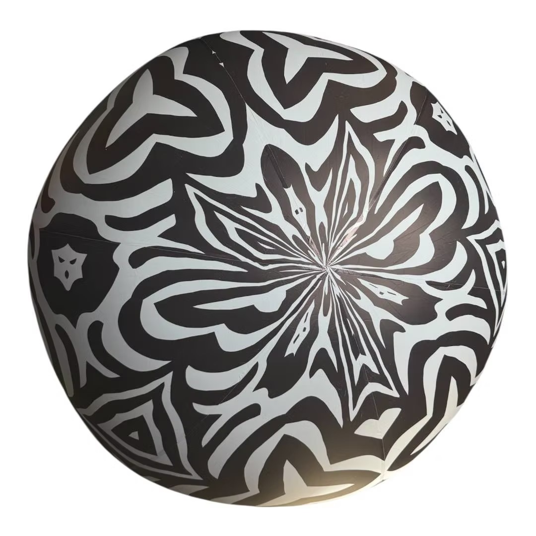 Black and white inflatable balloons (various)