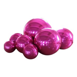 Pink inflatable balloons