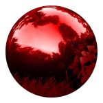 Red inflatable balloons