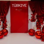 Red inflatable balloons