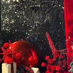 Red inflatable balloons