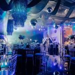 Silver inflatable balloons