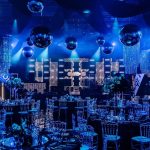 Silver inflatable balloons