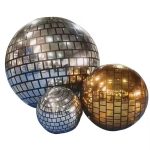 Disco silver inflatable balloons