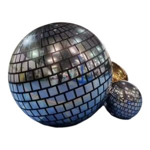 Disco silver inflatable balloons