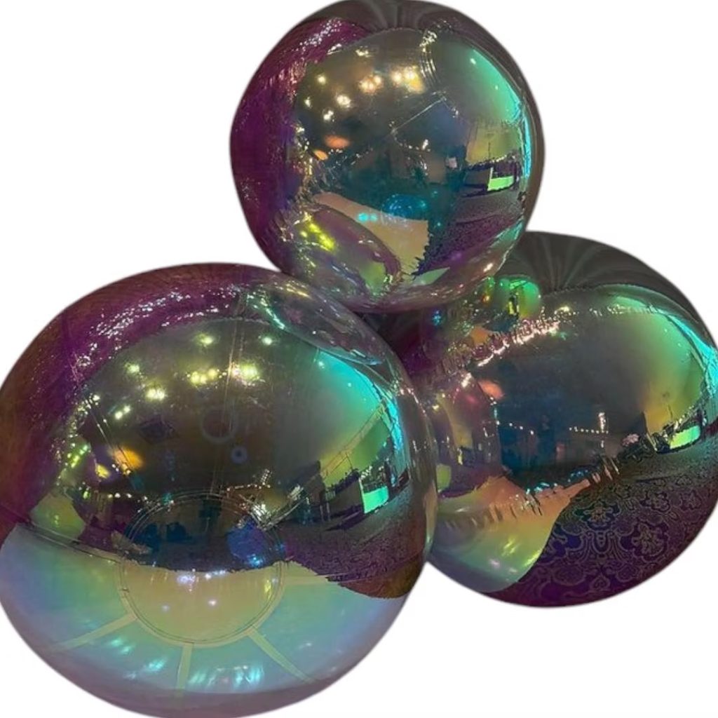 Rainbow inflatable balloons
