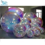 Rainbow inflatable balloons