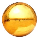 Gold inflatable balloons