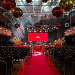 Gold inflatable balloons