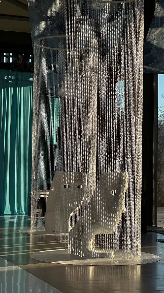 Ceiling crystal decoration