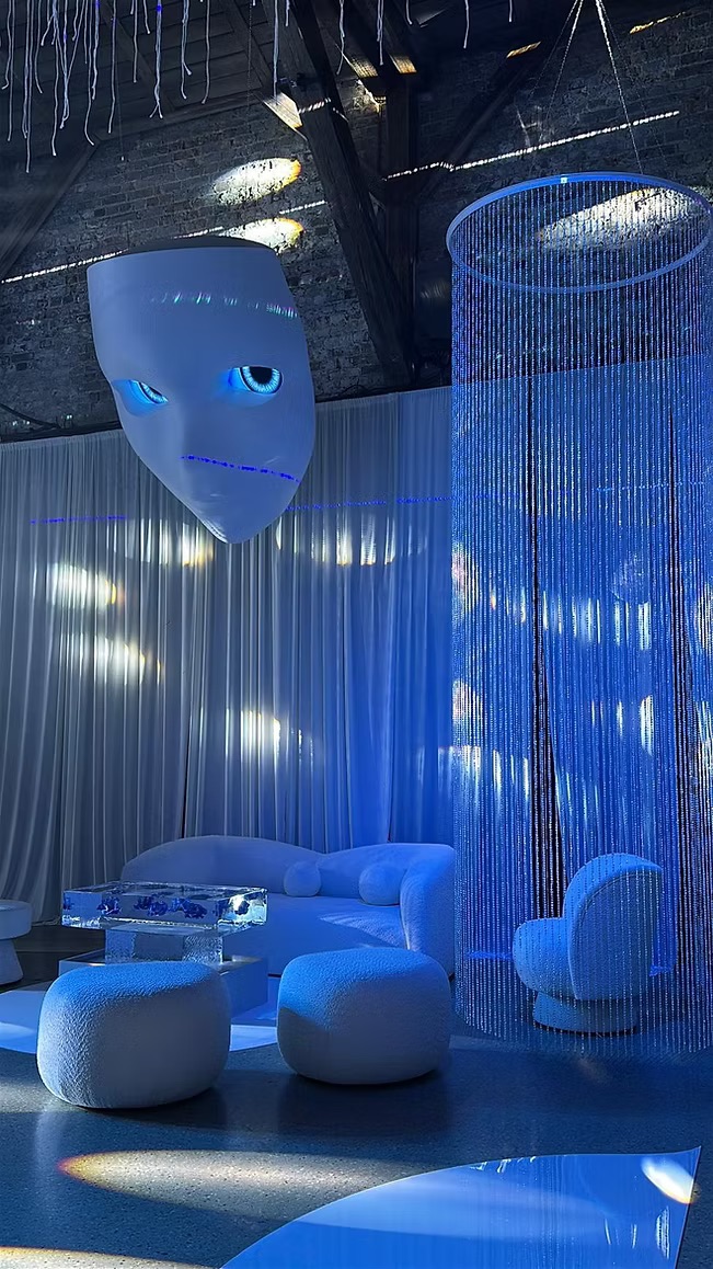 Ceiling crystal decoration