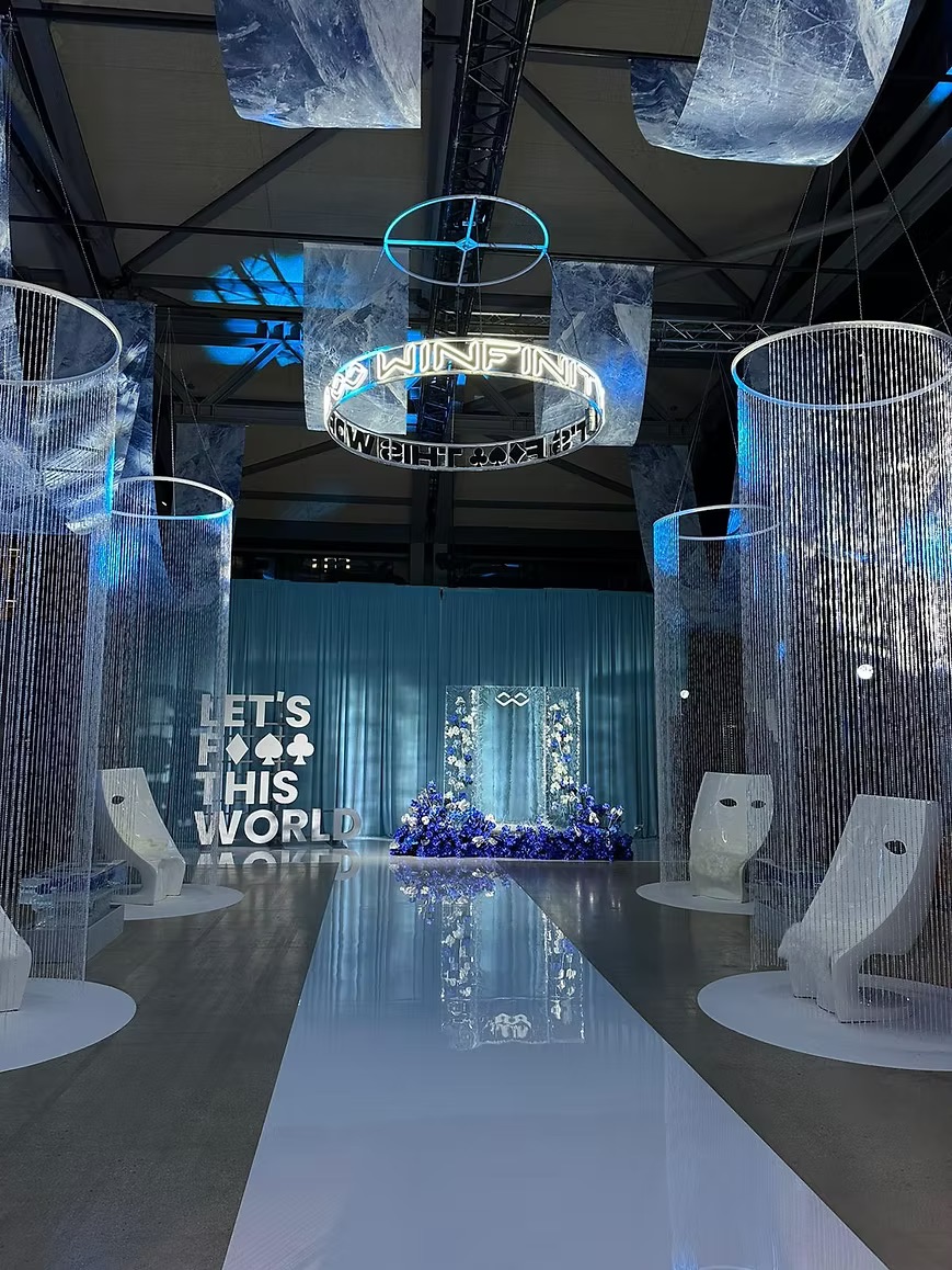 Ceiling crystal decoration