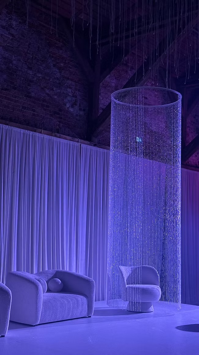 Ceiling crystal decoration