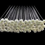 Crystal ceiling decoration with flowers