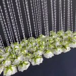 Crystal ceiling decoration with flowers