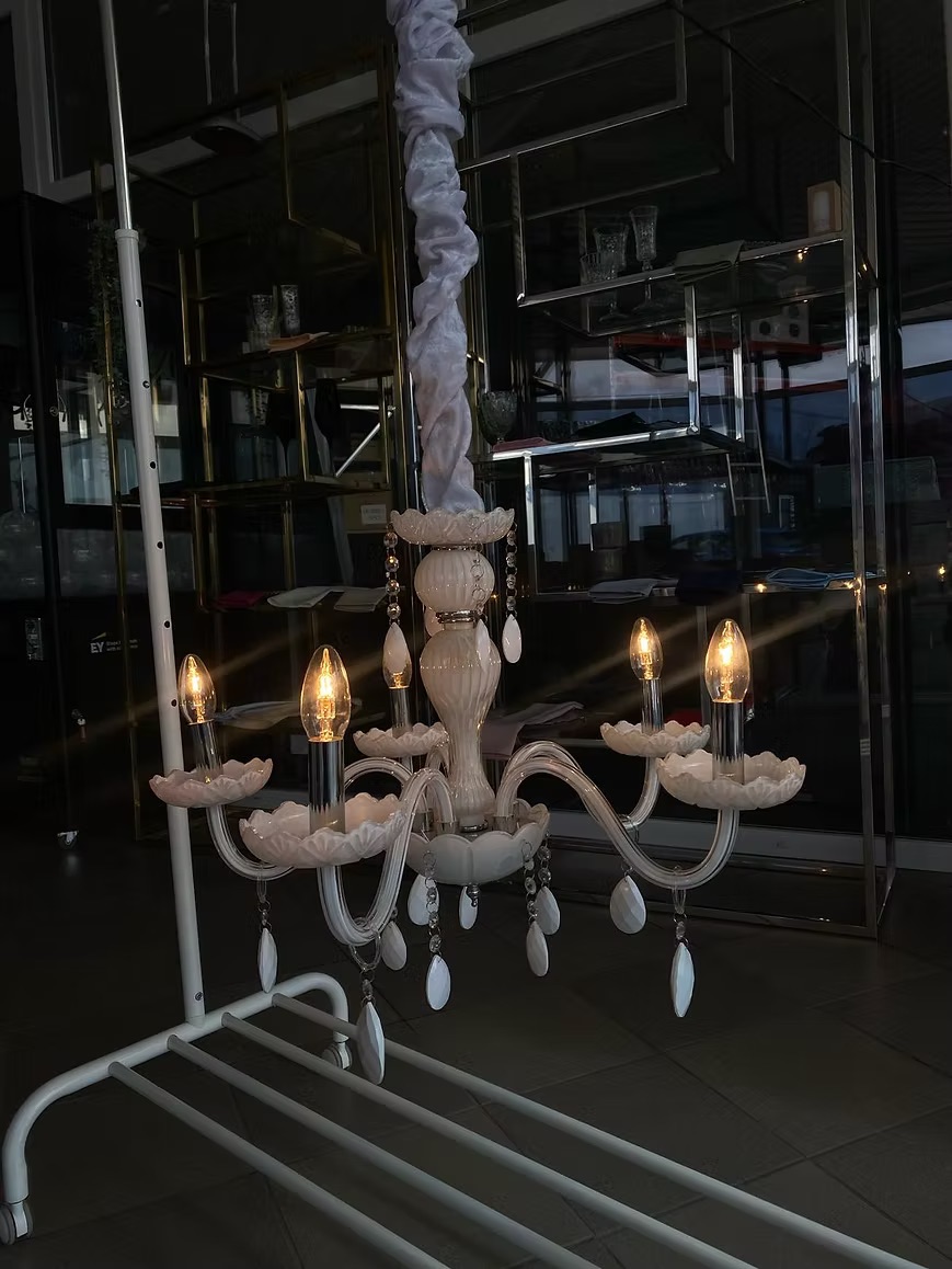 White chandelier