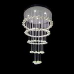 5-tier crystal ceiling with flowers