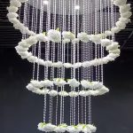 5-tier crystal ceiling with flowers