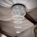 5-tier crystal ceiling with flowers