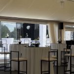 Bar stool black & white