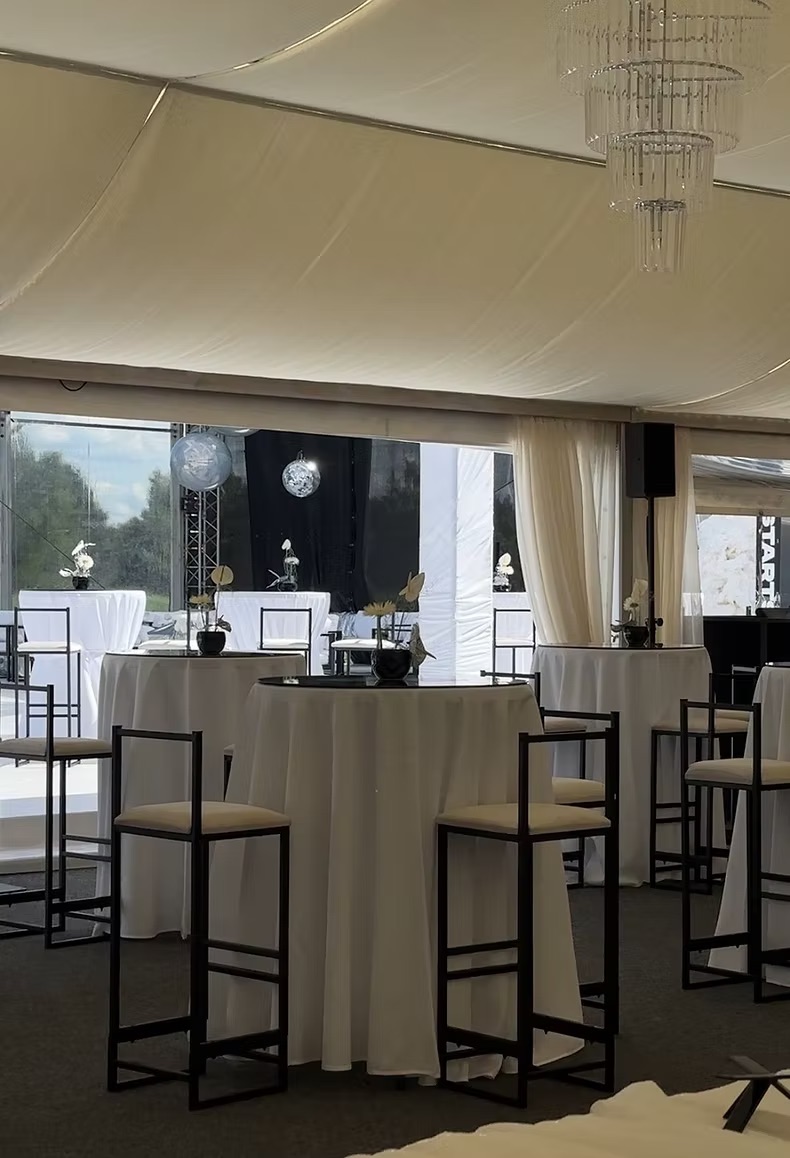 Bar stool black & white