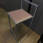 Bar stool silver