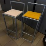 Bar stool silver
