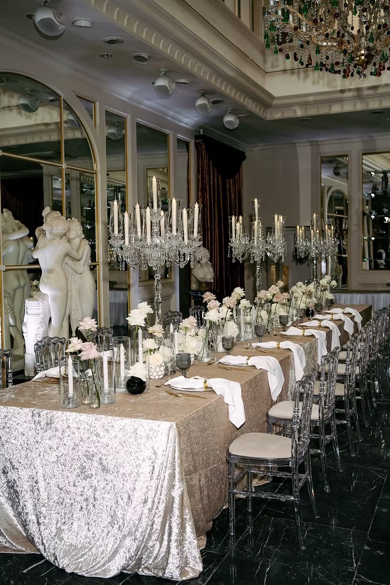 Transparent chair with different pillow colors