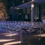 Transparent chair with different pillow colors