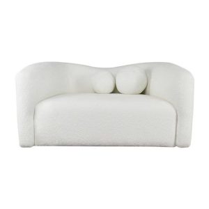 Lounge area double sofa white