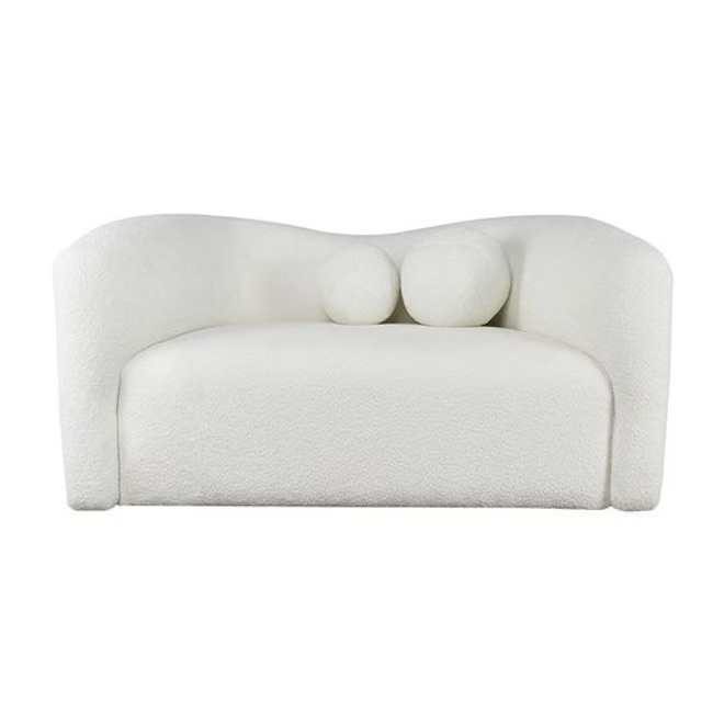 Lounge area double sofa white