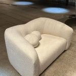 Lounge area double sofa white