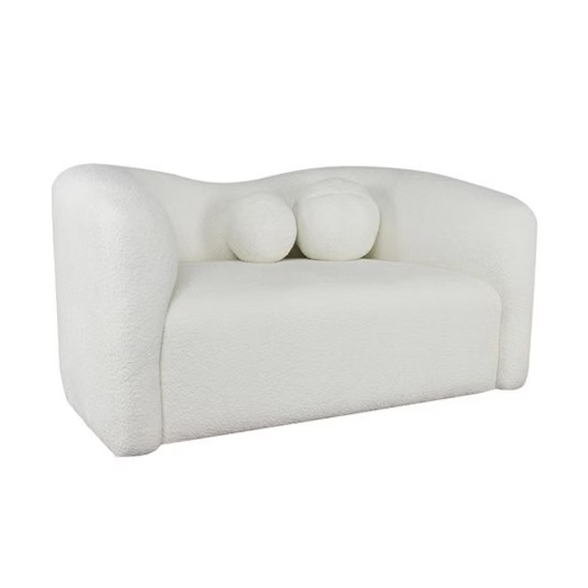 Lounge area double sofa white