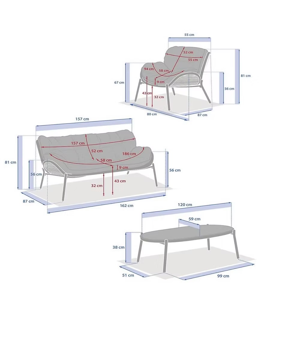 Lounge area (set) beige
