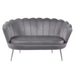 Lounge area double sofa gray